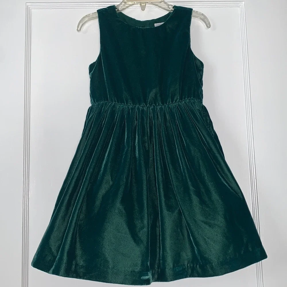 Gymboree Velvety Green Tank Dress 3T